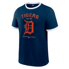 Navy Detroit Tigers Darius Rucker Collection by Fanatics Washed Ringer T-Shirt