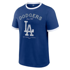 Royal Los Angeles Dodgers Darius Rucker Collection by Fanatics Washed Ringer T-Shirt