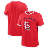 Red St. Louis Cardinals Darius Rucker Collection by Fanatics Washed Ringer T-Shirt