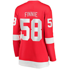 NHL Emmitt Finnie Detroit Red Wings Fanatics Women's Home Breakaway Jersey