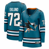 NHL William Eklund San Jose Sharks Fanatics Women's Home Breakaway Jersey