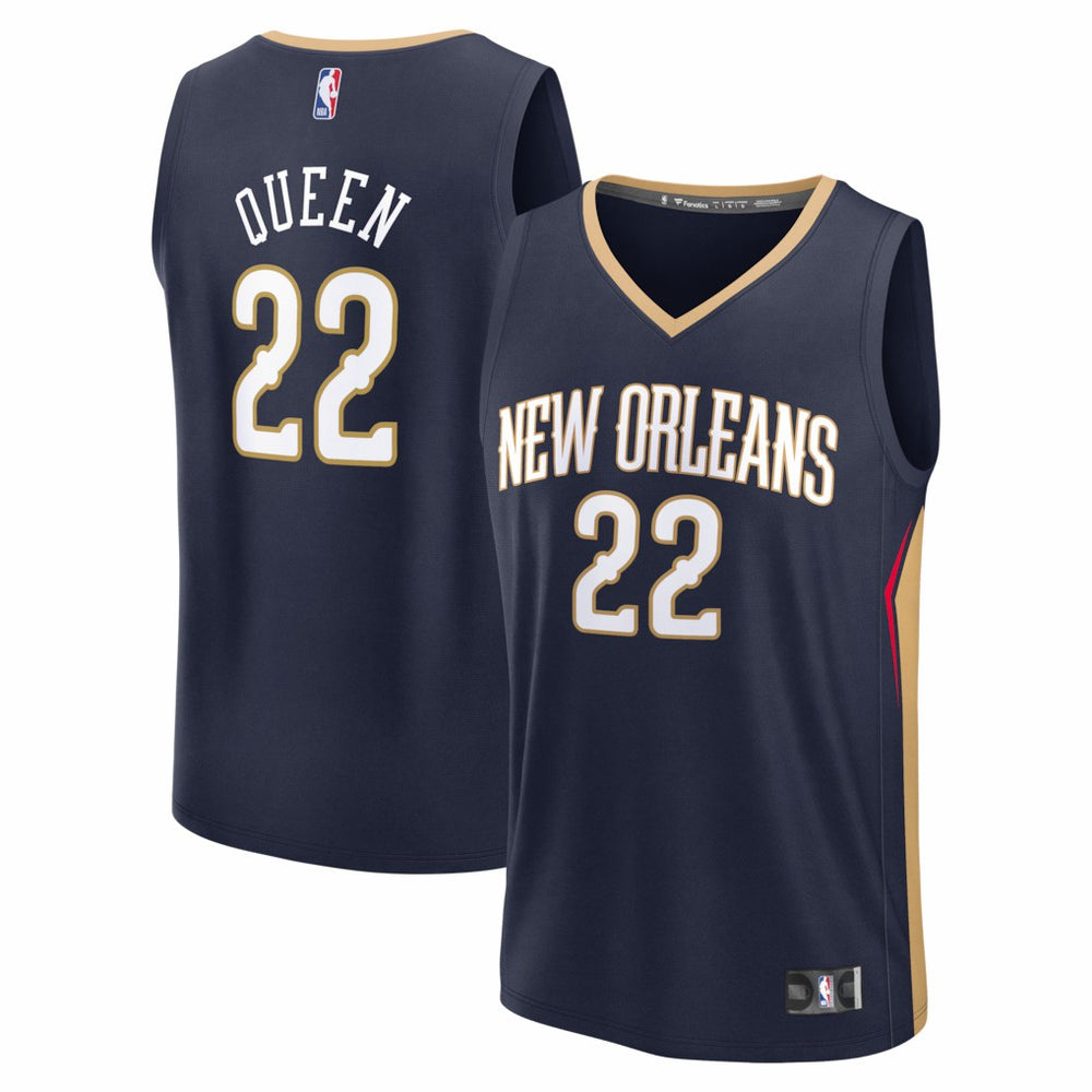 Fanatics Derik Queen New Orleans Pelicans Fast Break Replica Jersey