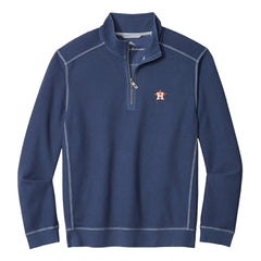 Navy Houston Astros Tommy Bahama Montego Bay Half-Zip Sweatshirt