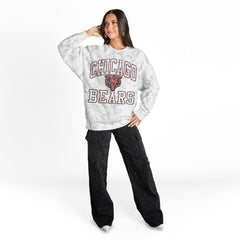 Gameday Couture Women's Whiteout Oversized Premium Fleece Sweatshirt - Chicago Bears Sweatshirts