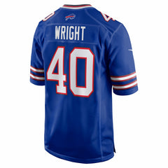 Matthew Wright Team Game Jersey - Buffalo Bills Jerseys