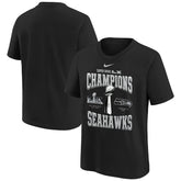 Youth Super Bowl LX Champions Locker Room Trophy Collection Replica T-Shirt - Seattle Seahawks T-shirts
