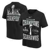 Youth Super Bowl LX Champions Locker Room Trophy Collection Authentic T-Shirt - Seattle Seahawks T-shirts