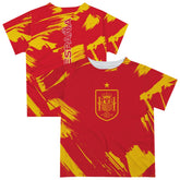 Spain National Team Vive La Fete Youth Paint Brush T-Shirt