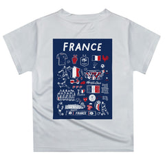 France National Team Vive La Fete Youth Impressions Artwork T-Shirt