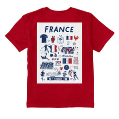 France National Team Vive La Fete Youth Impressions Artwork T-Shirt