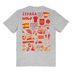 Spain National Team Vive La Fete Women's Impressions Artwork Fitted T-Shirt