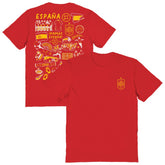 Spain National Team Vive La Fete Women's Impressions Artwork Fitted T-Shirt