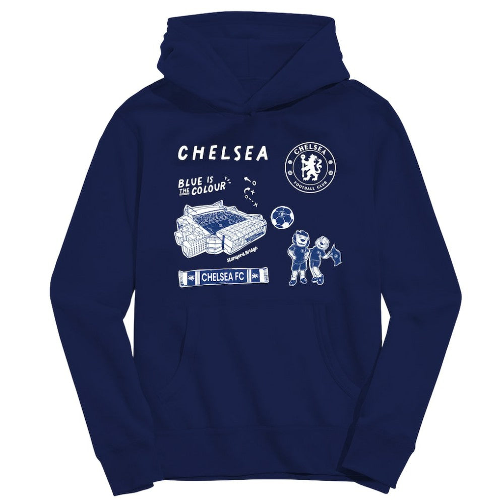 Chelsea Vive La Fete Youth Impressions Icons Hoodie