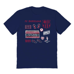 Barcelona Vive La Fete Youth Impressions Icons T-Shirt