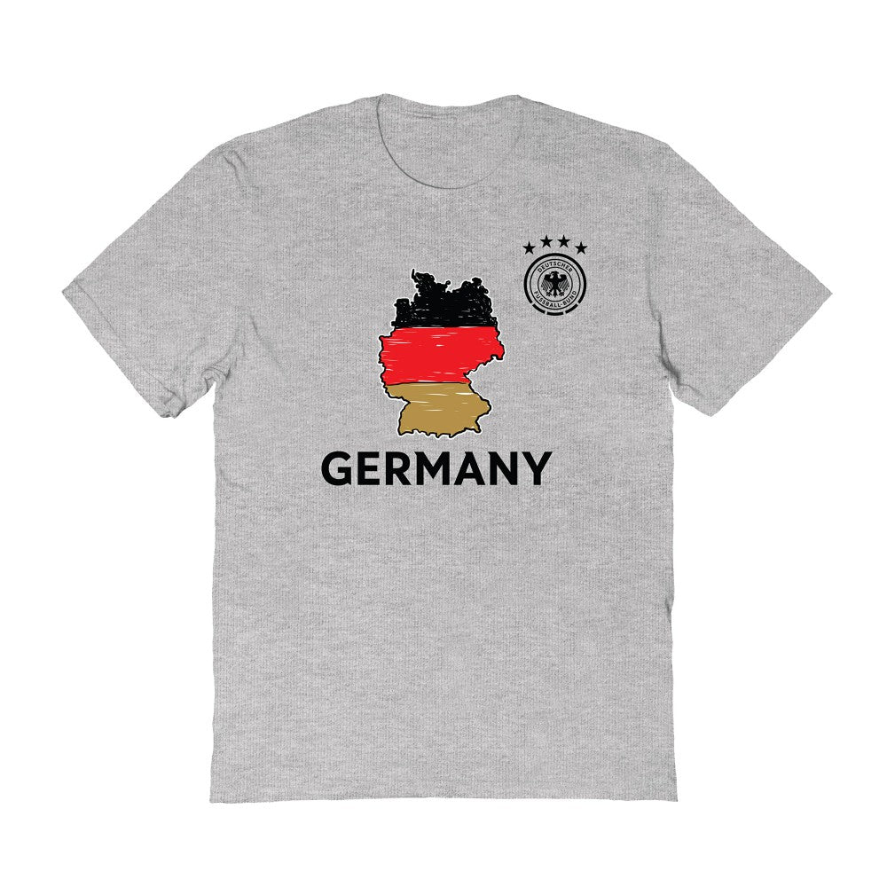 Germany National Team Vive La Fete Adult Map Style T-Shirt