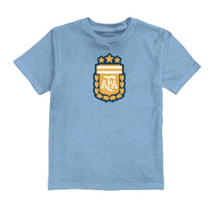 Lionel Messi Argentina National Team Vive La Fete Youth Player Name & Number Color Badge T-Shirt