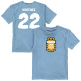 Lautaro Martinez Argentina National Team Vive La Fete Youth Player Name & Number Color Badge T-Shirt