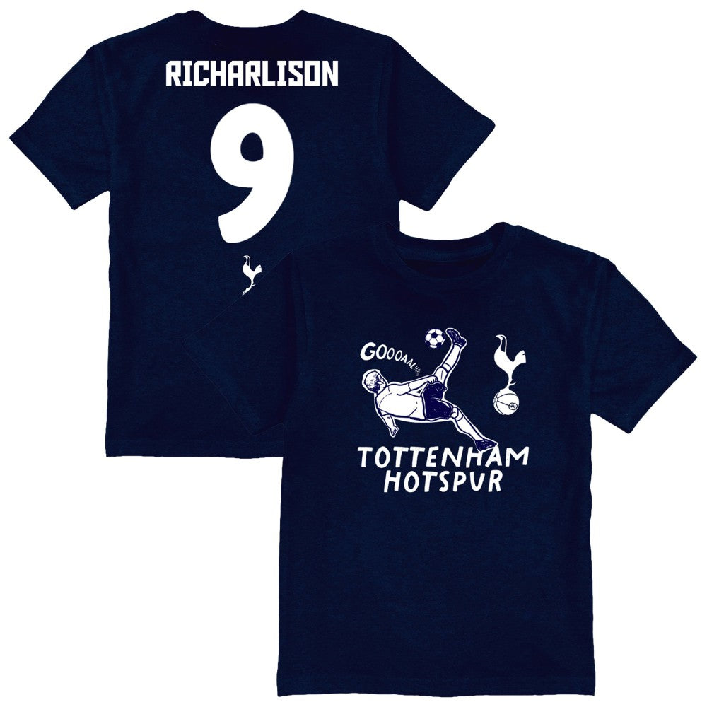Richarlison Tottenham Hotspur Vive La Fete Youth Player Name & Number Chilena Style T-Shirt