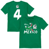 Edson Álvarez Mexico National Team Vive La Fete Youth Player Name & Number Chilena Style T-Shirt