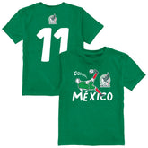Santiago Gimenez Mexico National Team Vive La Fete Youth Player Name & Number Chilena Style T-Shirt