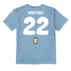 Lautaro Martinez Argentina National Team Vive La Fete Youth Player Name & Number Stadium Style T-Shirt