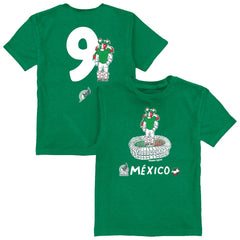 Raúl Jiménez Mexico National Team Vive La Fete Youth Player Name & Number Stadium Style T-Shirt