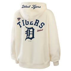 Cream Detroit Tigers WEAR by Erin Andrews Women's Full-Zip Hoodie