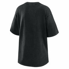 Black Cleveland Guardians WEAR by Erin Andrews Women's Oversized Boyfriend T-Shirt