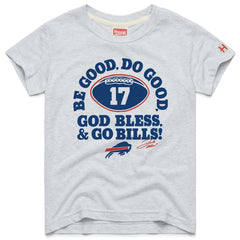 Josh Allen Homage Youth Be Good Do Good Signature Tri-Blend T-Shirt - Buffalo Bills T-shirts