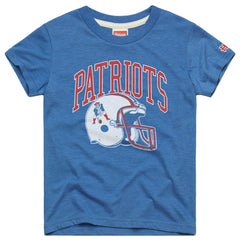 Homage Youth Helmet Retro Tri-Blend T-Shirt - New England Patriots T-shirts