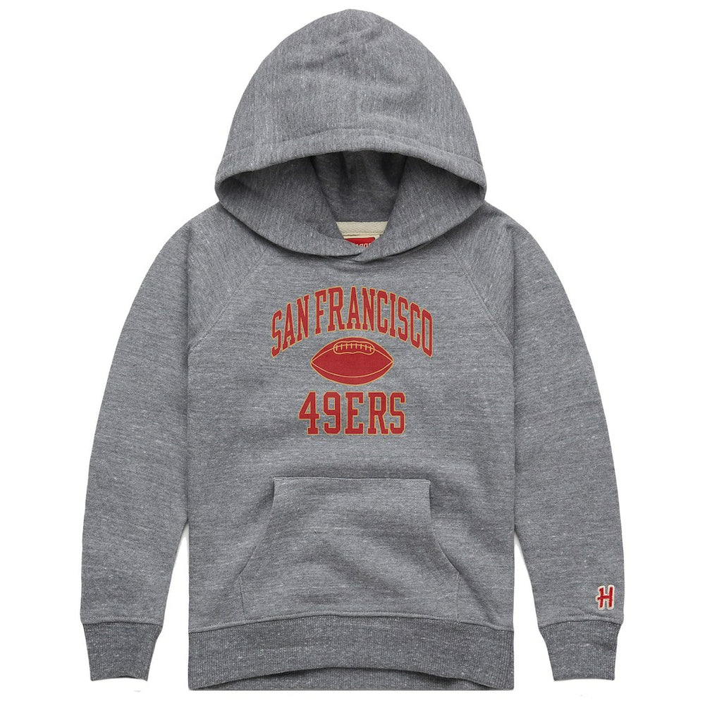 Homage Youth Gridiron Tri-Blend Hoodie - San Francisco 49ers Hoodies