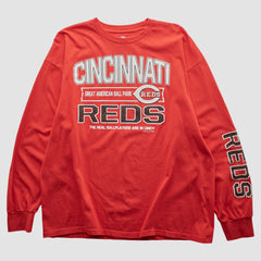 Red Cincinnati Reds Genuine Merchandise 2000s Long Sleeve T-shirt