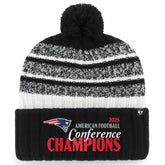 '47 2025 AFC s Tavern Cuffed Knit Hat with Pom - New England Patriots Hats