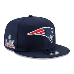 Super Bowl LX Side Patch 9FIFTY Snapback Hat - New England Patriots Hats