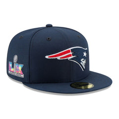Super Bowl LX Side Patch 59FIFTY Fitted Hat - New England Patriots Hats