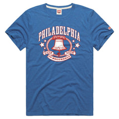 Royal Philadelphia Phillies Homage Tri-Blend Hyperlocal T-Shirt