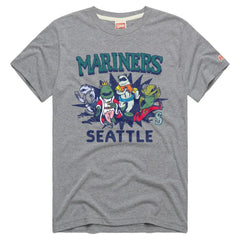 Gray Seattle Mariners Homage Tri-Blend Hyperlocal T-Shirt