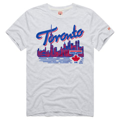 Ash Toronto Blue Jays Homage Tri-Blend Hyperlocal T-Shirt