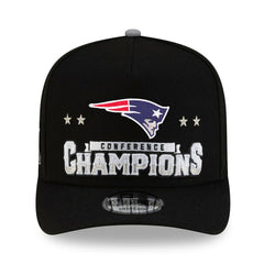 2025 AFC Champions Locker Room Trophy Collection A-Frame 9FIFTY Snapback Hat - New England Patriots Hats