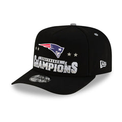 2025 AFC Champions Locker Room Trophy Collection A-Frame 9FIFTY Snapback Hat - New England Patriots Hats