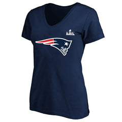 Drake Maye Women's Super Bowl LX Patch Plus Size Name & Number V-Neck T-Shirt - New England Patriots T-shirts