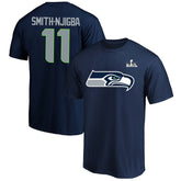 Jaxon Smith-Njigba Super Bowl LX Patch Big & Tall Name & Number T-Shirt - Seattle Seahawks T-shirts