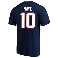 Drake Maye Super Bowl LX Patch Big & Tall Name & Number T-Shirt - New England Patriots T-shirts