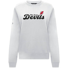 NHL New Jersey Devils Levelwear Women's Yvette Big Script Tri-Blend Sweatshirt