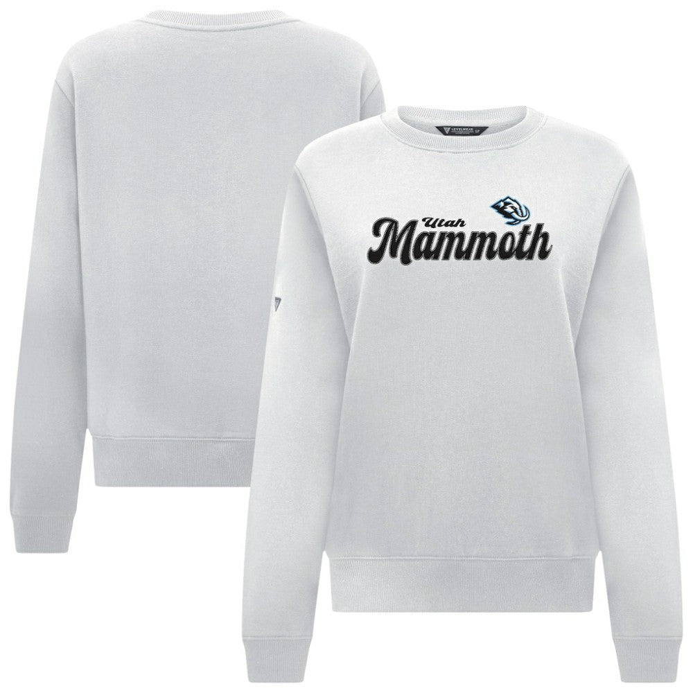 NHL Utah Mammoth Levelwear Women's Yvette Big Script Tri-Blend Sweatshirt