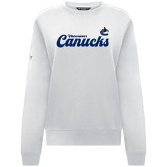 NHL Vancouver Canucks Levelwear Women's Yvette Big Script Tri-Blend Sweatshirt