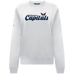 NHL Washington Capitals Levelwear Women's Yvette Big Script Tri-Blend Sweatshirt