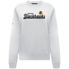NHL Chicago Blackhawks Levelwear Women's Yvette Big Script Tri-Blend Sweatshirt