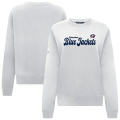 NHL Columbus Blue Jackets Levelwear Women's Yvette Big Script Tri-Blend Sweatshirt