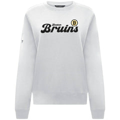 NHL Boston Bruins Levelwear Women's Yvette Big Script Tri-Blend Sweatshirt